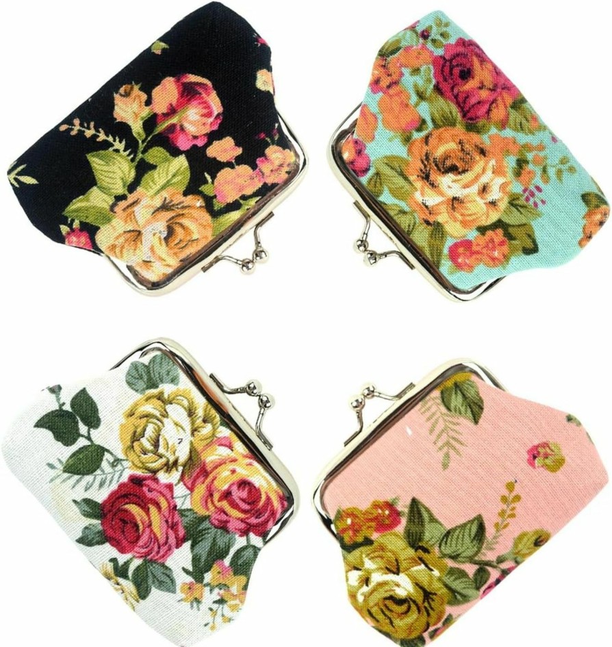 POPUCT Popuct Fashion Women'S Cute Classic Exquisite Buckle Mini Coin Purse (4 Pack)(G) | Coin Purses & Pouches