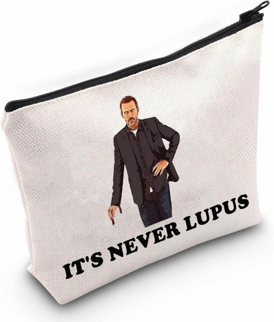 WZMPA Wzmpa Dr Gregory House Cosmetic Bag Dr House Fans Gift It'S Never Lupus Zipper Pouch Bag For Tv Series Fans (Never Lupus) | Coin Purses & Pouches