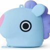 BT21 Bt21 Mang Character Silicone Small Coin Purse Id Credit Card Wallet Toiletry Pouch With Zipper, Light Blue/Purple | Coin Purses & Pouches