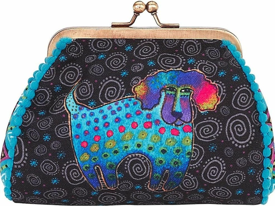 Zeckos Laurel Burch Coin Poodle Pup, Poodle & Pup | Coin Purses & Pouches