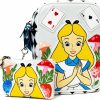 Buckle-Down Disney Bag And Wallet Combo, Alice In Wonderland Cards Chesire Cat Clock, Vegan Leather | Coin Purses & Pouches