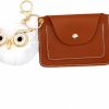 PHILITA Philita Women'S Faux Leather Credit Card Holder With Owl Keychain, Compact Leather Wallet With Key Ring, Rfid Blocking Credit Card Holder, Soft And Durable (Blue) | Coin Purses & Pouches