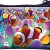 3D LiveLife 3D Livelife Coin Purse - Clown Fish From Deluxebase. Lenticular 3D Ocean Purse. Cash, Coin And Card Holder With Secure Zipper Featuring Artwork Licensed From Renowned David Penfound | Coin Purses & Pouches