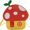 Yaafency Cartoon Mushroom Purse,Pu Leather Shoulder Crossbody Bag Mushroom Bag,Cute Coin Purse For Teen Girls (Red) | Coin Purses & Pouches