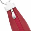 VISCONTI Visconti K10 Leather Key Ring Zippered Coin Pouch (Fuschia) | Coin Purses & Pouches