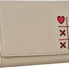 SKYLE Skyle Leather Small Wallets For Women (Light Pink) Red Heart, Rfid Protected Wallet For Girls, 12 Card Slots, Cash Compartment, Id Window & Hidden Pocket, Durable Zipper & Stitching | Coin Purses & Pouches