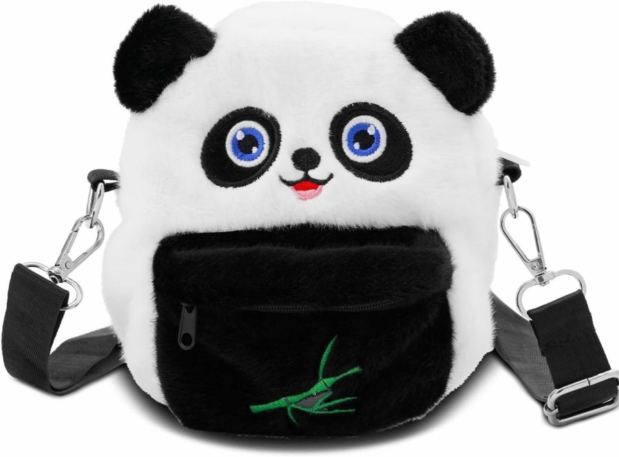 E-AOCJMH Panda Crossbody Bag With Panda Coin Purse Anime Crossbody Coin Purse For Women (Pbg Panda) | Coin Purses & Pouches