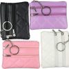 Vctitil Vctitil 4Pcs Mini Leather Coins Purse Bag Set,Portable Double Layer Mini Wallet Key Chain Leather Korean Card Holder For Women Girls | Coin Purses & Pouches