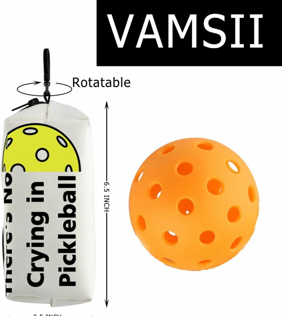 VAMSII Vamsii Pickleball Lover Bag Pickleball Player Pouch There'S No Crying In Pickleball Gift For Pickleball Coach Pickleball Lover Gift | Coin Purses & Pouches