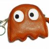 Mazeology Brown Big Eyes Pac-Man Octopus Design Leather Coin Purse | Coin Purses & Pouches