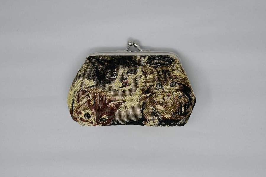 Signare Signare 01 Cat Coin Purse With One Compartment, Tapestry | Coin Purses & Pouches