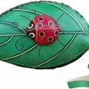 Fanyixuan Fanyixuan Ladies Leaf Ladybug Leather Coin Purse Can Put Coin Clutch Bag Handmade Leather Creative Key Case (Green) | Coin Purses & Pouches