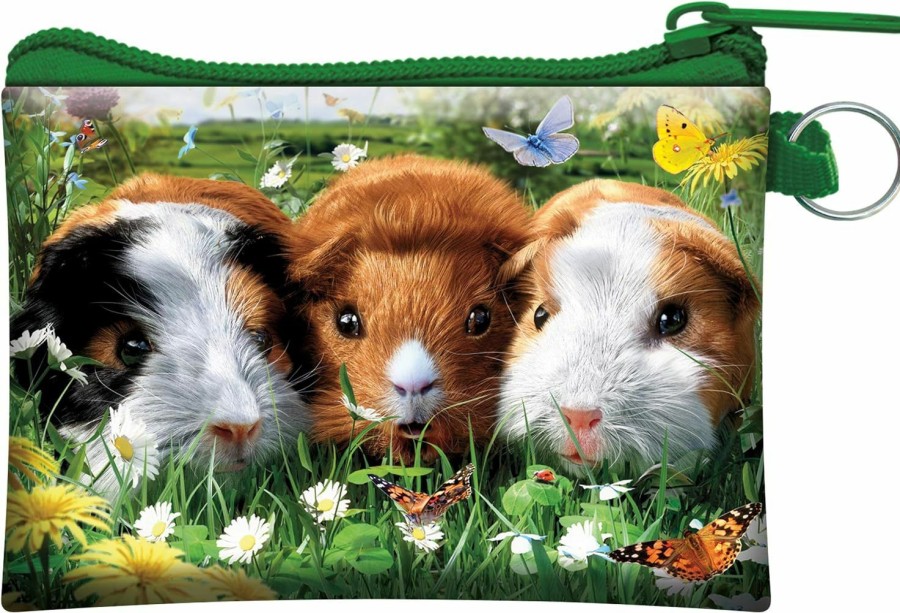 Deluxebase 3D Livelife Coin Purse - Guinea Pig From Deluxebase. Lenticular 3D Pet Purse. Cash, Coin And Card Holder With Secure Zipper Featuring Artwork Licensed From Renowned David Penfound | Coin Purses & Pouches