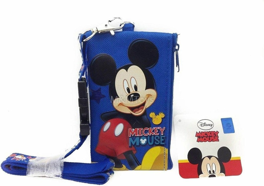 Disney Disney Lanyard & Id Holders With Coin Purse (Blue Mickey) | Coin Purses & Pouches