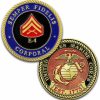 GOKOCO Marine Corps E4 Corporal Coin | Coin Purses & Pouches