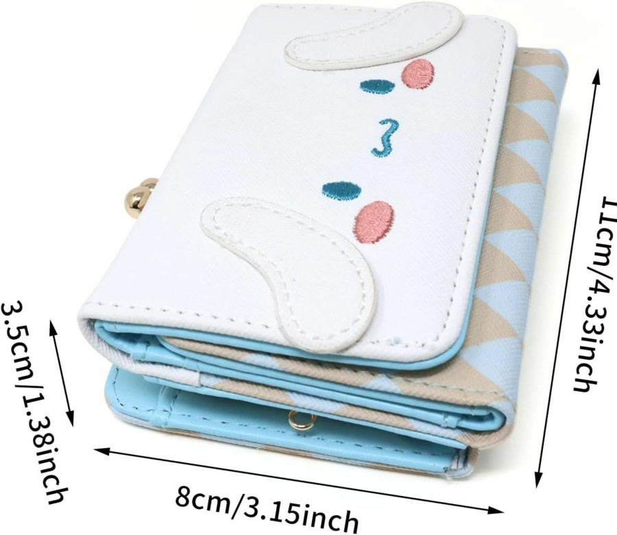 Honbay Honbay Fashion Cute Cartoon Wallet, Small Wallet, Women Ladies Short Wallet, Pu Leather Tri-Fold Wallet, Money Bag, Coin Cash Cards Pouch Purse, Kiss Lock Change Purse Clutch Purse | Coin Purses & Pouches