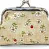 Adam Victor Adam Victor Flowers Lovely Flower Pattern Coin Purse- Mini Clasp Pouch Key Bags Money Bag/Butterfly Wallet, Perfect Gifts For Girls Kids Purses Wallets Party Favors | Coin Purses & Pouches