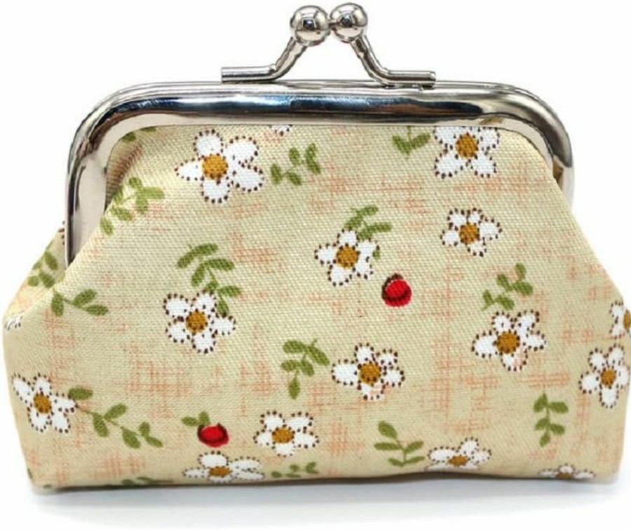 Adam Victor Adam Victor Flowers Lovely Flower Pattern Coin Purse- Mini Clasp Pouch Key Bags Money Bag/Butterfly Wallet, Perfect Gifts For Girls Kids Purses Wallets Party Favors | Coin Purses & Pouches