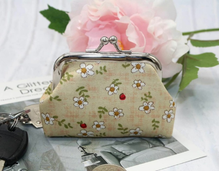 Adam Victor Adam Victor Flowers Lovely Flower Pattern Coin Purse- Mini Clasp Pouch Key Bags Money Bag/Butterfly Wallet, Perfect Gifts For Girls Kids Purses Wallets Party Favors | Coin Purses & Pouches