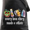 WZMPA Wzmpa Evil Queen Cosmetic Makeup Bag Halloween Villain Inspired Gift Every Love Story Needs A Villain Zipper Pouch Bag For Women Girls (Every Love Story Tg) | Coin Purses & Pouches