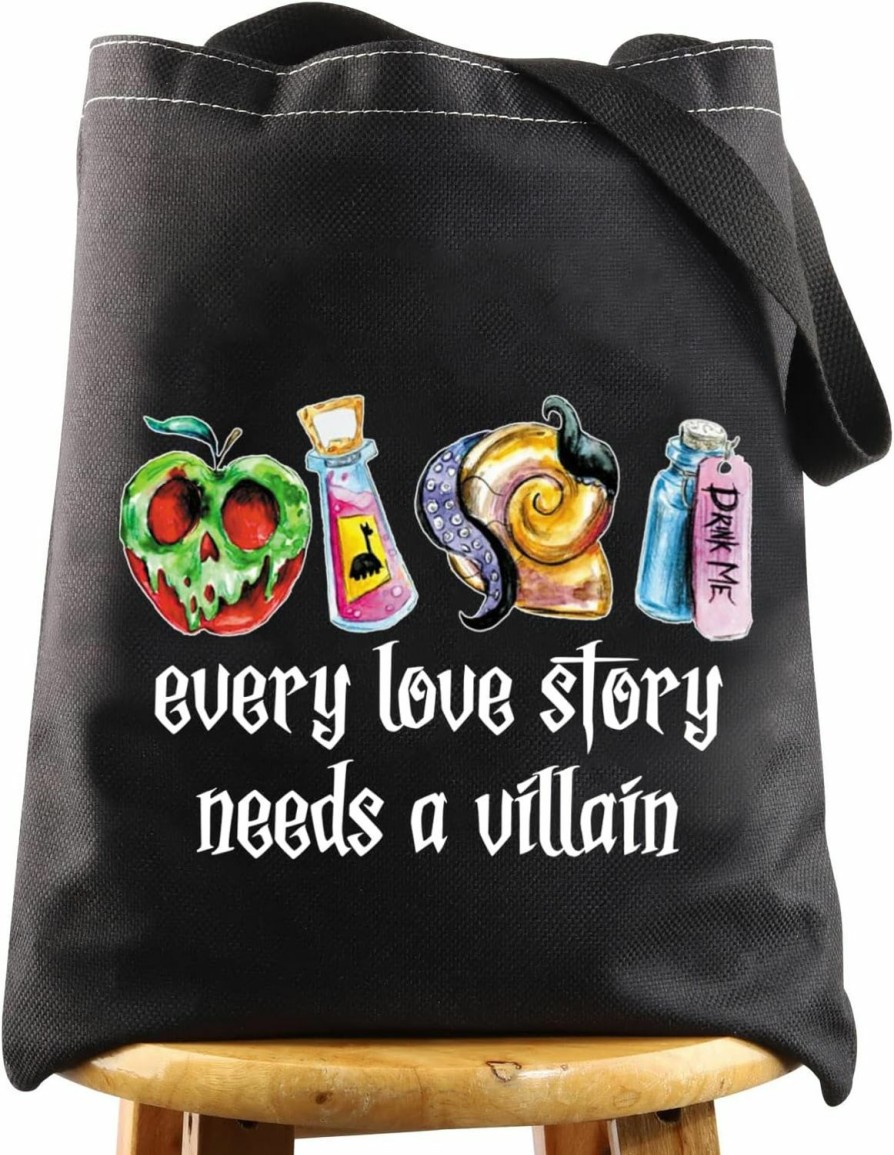 WZMPA Wzmpa Evil Queen Cosmetic Makeup Bag Halloween Villain Inspired Gift Every Love Story Needs A Villain Zipper Pouch Bag For Women Girls (Every Love Story Tg) | Coin Purses & Pouches