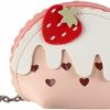 Amosfun Amosfun Lovely Strawberry Coin Purse Zipper Keychain Bag Change Cards Storage Pouch Key Chain Accessory | Coin Purses & Pouches