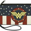 Buckle-Down Buckle-Down Buckle-Down Zip Wallet Wonder Woman Large Accessory, Wonder Woman, 8" X 5" | Coin Purses & Pouches