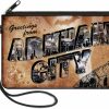 Buckle-Down Buckle-Down Buckle-Down Zip Wallet Batman Arkham City Large Accessory, Batman Arkham City, 8" X 5" | Coin Purses & Pouches