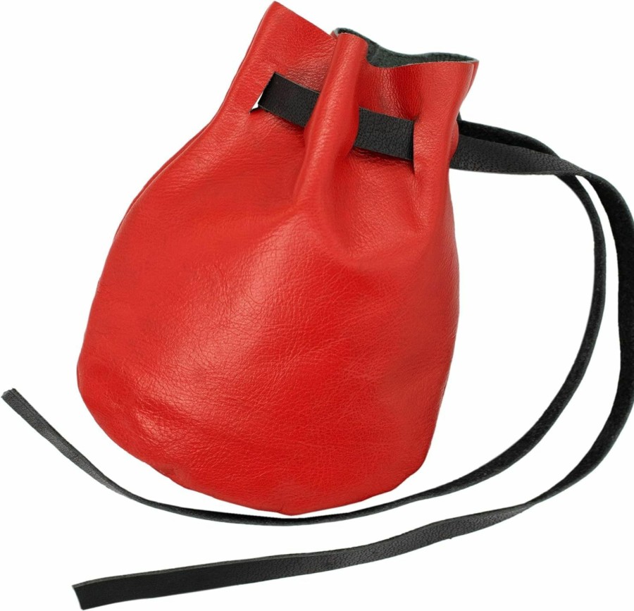 Mythrojan Mythrojan Leather Pouch Jewelry Bag Drawstring Christmas Gift Storage Bag Pouch For Wedding Party Favors | Coin Purses & Pouches