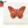 Generic Butterfly Coin Purse Pouch, Coin Purse Pouch, Beaded Coin Purse, Cute Coin Purse, Beaded Purse, Butterfly Coin Purse, Best Friend Gift, Beaded Pouches, Boho Bags, Wallets For Her, Orange Butterfly | Coin Purses & Pouches