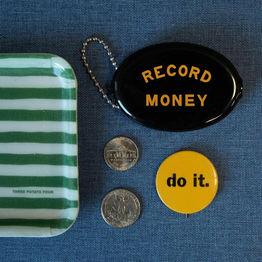 Three Potato Four Three Potato Four Rubber Squeeze Coin Pouch - Record Money | Coin Purses & Pouches