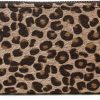 Me Plus Me Plus Women Faux Fur Animal Print Furry Leopard Wallet Zipper Closure Card Slots | Coin Purses & Pouches