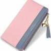 FFpaw Ffpaw Ultra Slim Wallet Leather Rfid Blocking Credit Card Holder Bifold Clutch Coin Zipper Travel Long Purse For Women Girls | Coin Purses & Pouches