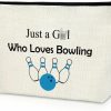 Sazuwu Sazuwu Funny Bowling Gag Gifts Makeup Bag Bowling Lover Gifts Bowling Team Gifts Cosmetic Bag Thank You Gifts For Bowling Coach Bowling Mom Gifts Bowling Player Gift Birthday Christmas Gifts | Coin Purses & Pouches