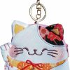 HUIJUFU Huijufu Japanese Small Lucky Cat Coin Purse Cute Cat Wallet For Women Kawaii Funny Coin Pouch Keychain(Pink) | Coin Purses & Pouches