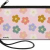 Buckle-Down Disney Wallet, Coin Purse, Mickey Mouse Ears Icon Flowers Multi Pastel, Canvas | Coin Purses & Pouches