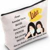 WZMPA Wzmpa Luke'S Diner Cosmetic Bag Coffee Inspired Gift You Are Braver Stronger Smarter Than You Think Luke'S Diner Makeup Zipper Pouch Bag For Women Girls (Always Gil Tote) | Coin Purses & Pouches