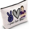 TSOTMO Tsotmo Tv Show Merchandise Gifts Peace Love Steve Cosmetic Bag For Steve Fans Tv Show Inspired Bag Gifts For Tv Show Lovers Gift (Steve) | Coin Purses & Pouches