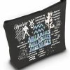 MNIGIU Mnigiu Zodiac Sign Cosmetic Bag 12 Horoscope Astrology Gift 12 Constellations Gift Astrology Lover Gift (Aries Black Bag) | Coin Purses & Pouches