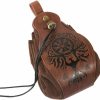 Acxico Acxico 1Pcs Medieval Pouch Portable Faux Leather Drawstring Pouch Vintage Coin Purse Dice Bag | Coin Purses & Pouches