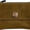 Hide & Drink Hide & Drink, Key Holder Pouch With Zipper Handmade From Full Grain Leather & Plaid Cotton Classic Light Compact Pocket Organizer For Keys, Coins, Cash, Cards, Accessories (Single Malt Mahogany) | Coin Purses & Pouches