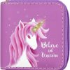 MOSSTYUS Mosstyus Coin Purse Small Short Wallet Cute Trendy Wallets For Women Small Pu Leather Card Holder Change Pouch, Rainbow Unicorn | Coin Purses & Pouches