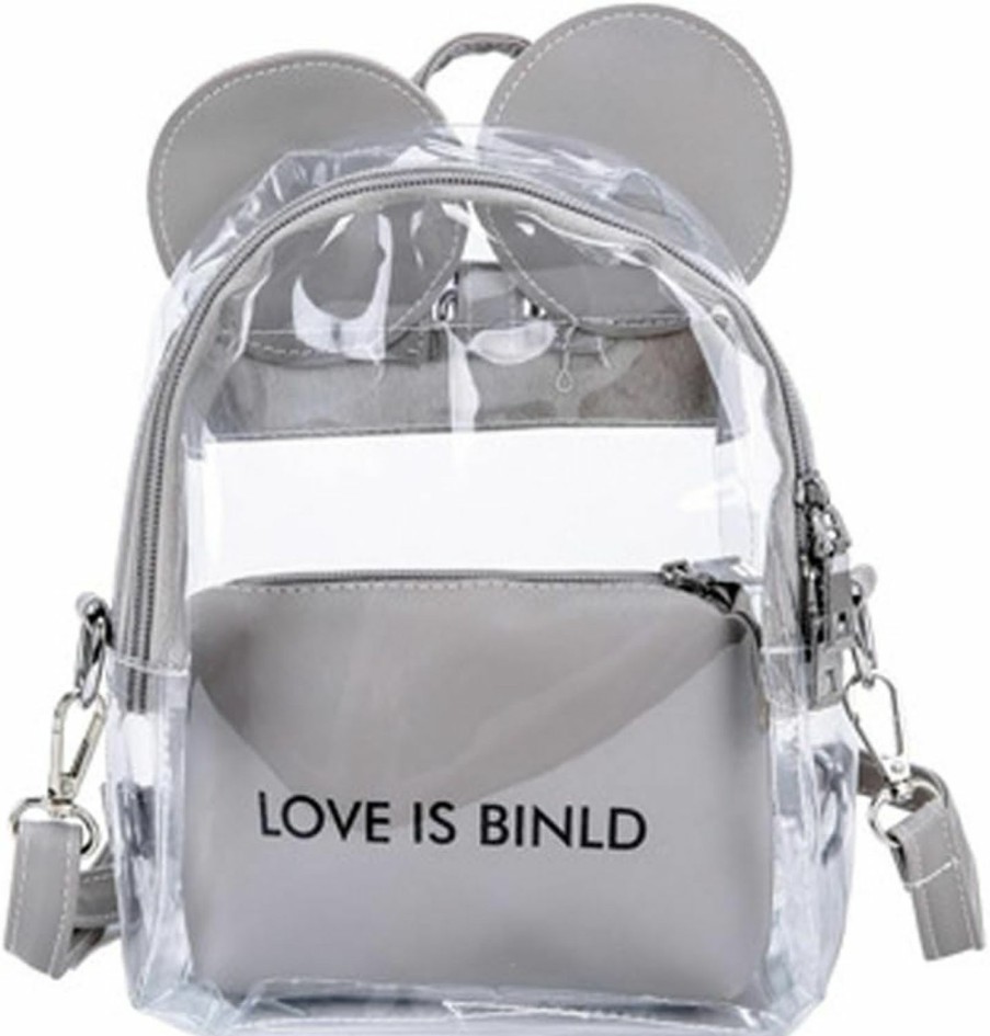 MOSSTYUS Mosstyus Holographic Clear Shoulder Bag Cosmetic Bag Casual Daypacks For Women Girls Transparent Purse,White Heart 2# | Coin Purses & Pouches