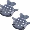 BWESOO 2 Pcs Grey Shark Coin Purse For Women,Girls Coin Purse Cartoon Cute Plush Shark Coin Purse Zip Plush Coin Purse Headphone Bag Wallet Key Holder Women'S Coin Purses And Pouches | Coin Purses & Pouches