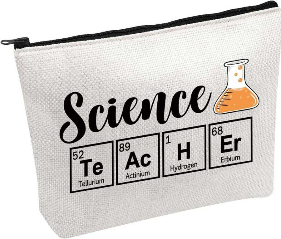 PWHAOO Pwhaoo Science Teacher Cosmetic Bag Funny Teacher Gift Science Teacher Appreciation Gift (Science Teacher B) | Coin Purses & Pouches