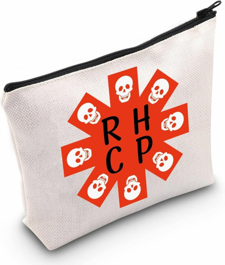 LEVLO Levlo Funny Rock Band Fans Lovers Rhcp Makeup Bags Alternative Rock Lovers Waterproof Organizer Case(Rhcp) | Coin Purses & Pouches