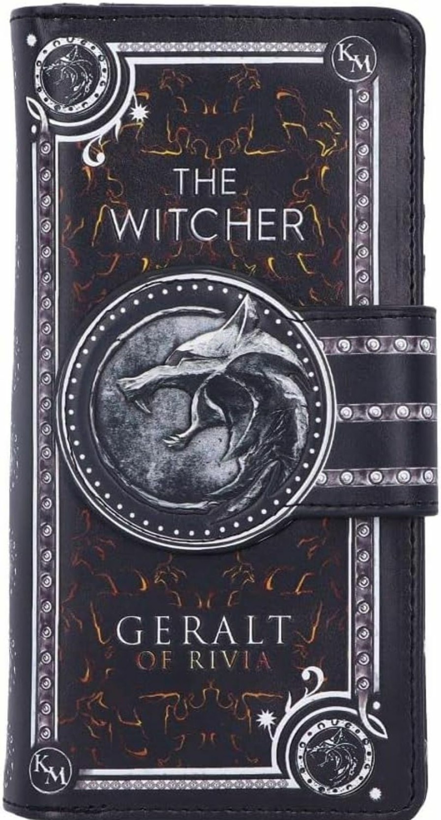 Nemesis Now Nemesis Now Officially Licensed The Witcher Embossed Purse, Black, 18.5Cm | Coin Purses & Pouches