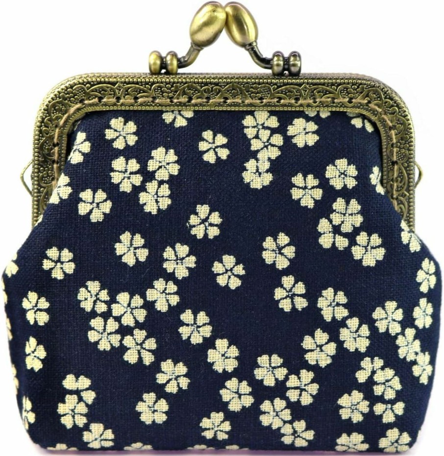 Jan Dee Purse Jan Dee Lady'S Cute Classic Floral Exquisite Buckle Coin Purse | Coin Purses & Pouches