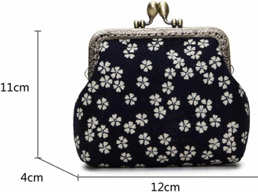 Jan Dee Purse Jan Dee Lady'S Cute Classic Floral Exquisite Buckle Coin Purse | Coin Purses & Pouches