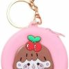 XLCTT Xlctt Cute Cartoon Coin Wallet For Backpack Decoration Animal Keychain Keyring Wallet With Silicone Strap Cute Pendant Mini Zipper Bag Suitable(P) | Coin Purses & Pouches